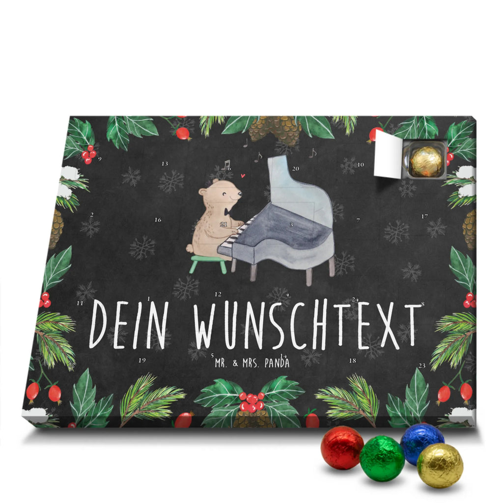 Personalisierter Schoko Adventskalender Bär Klavier Personalisierter Adventskalender, Adventskalender mit Namen, Instrumente, Geschenke Musiker, Musikliebhaber, Bär, Klavier, Flügel, Klassik, Konzert, Pianist