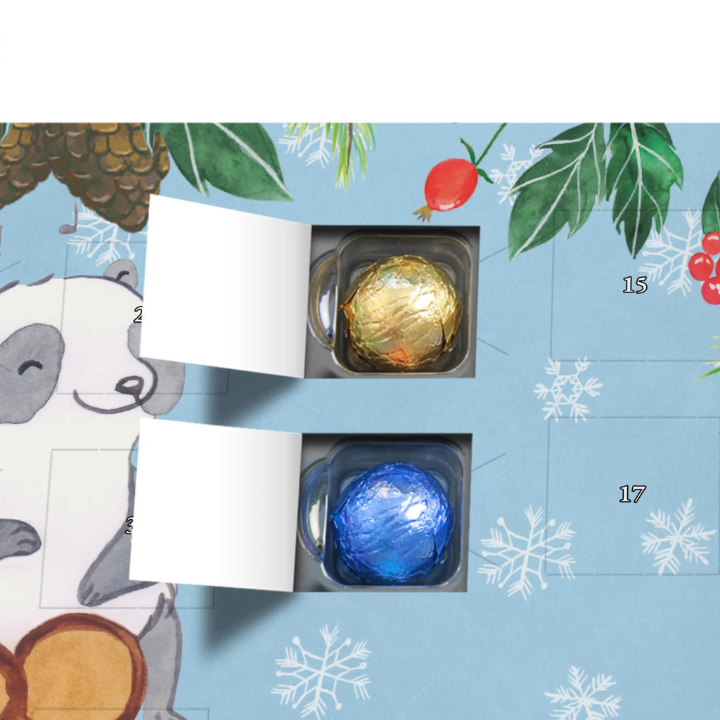 Personalisierter Schoko Adventskalender Panda Bongos Personalisierter Adventskalender, Adventskalender mit Namen, Instrumente, Geschenke Musiker, Musikliebhaber, Panda, Bongo, Trommel, Rhythmus, Kuba