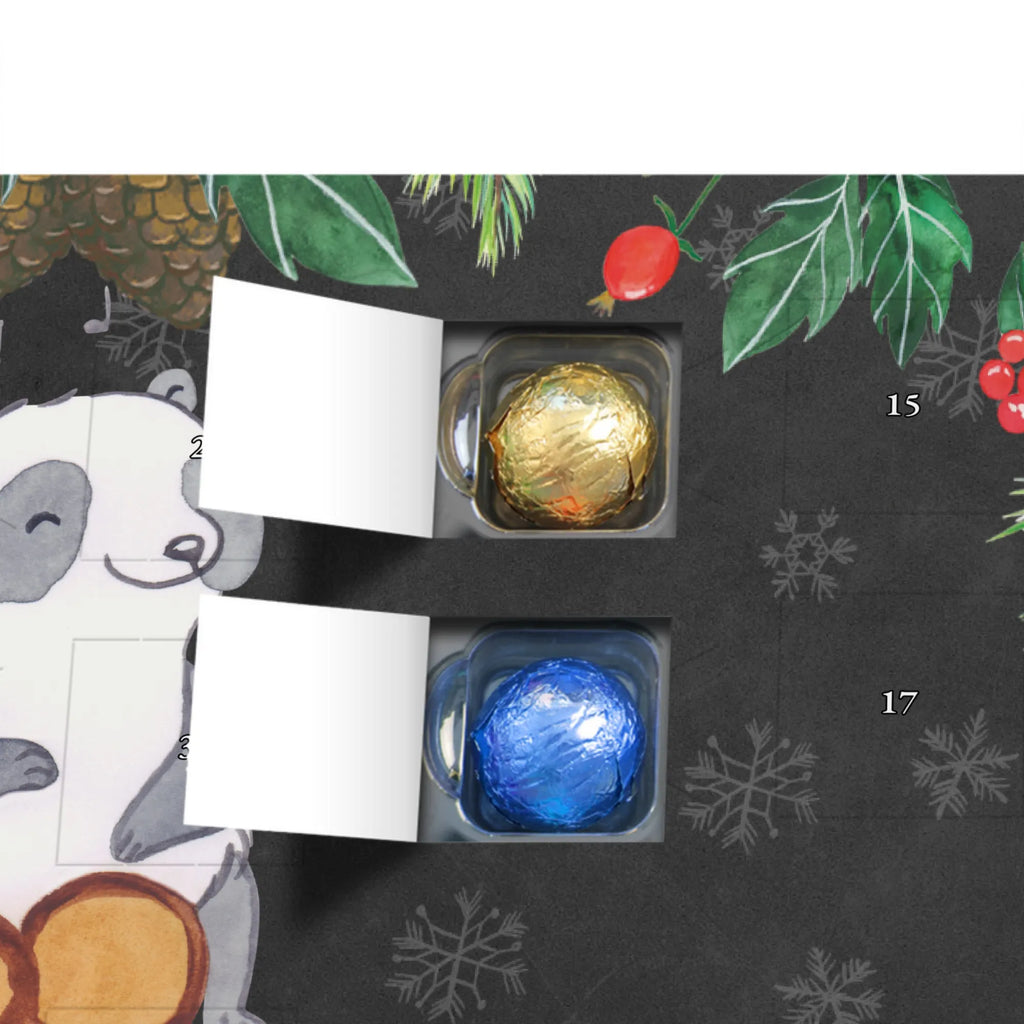 Personalisierter Schoko Adventskalender Panda Bongos Personalisierter Adventskalender, Adventskalender mit Namen, Instrumente, Geschenke Musiker, Musikliebhaber, Panda, Bongo, Trommel, Rhythmus, Kuba