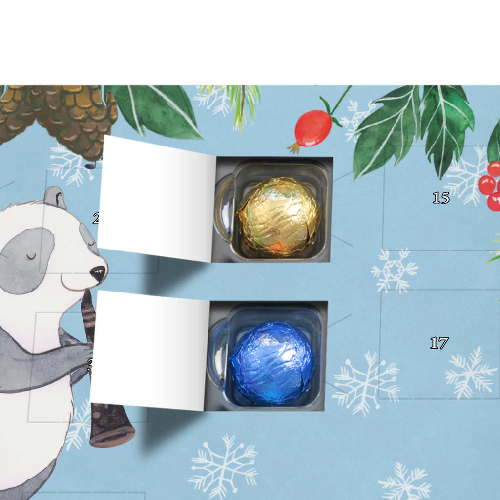 Personalisierter Schoko Adventskalender Panda Klarinette Personalisierter Adventskalender, Adventskalender mit Namen, Instrumente, Geschenke Musiker, Musikliebhaber, Panda, Klarinette, Holzblasinstrument, Orchester, Klassik, Ensemble