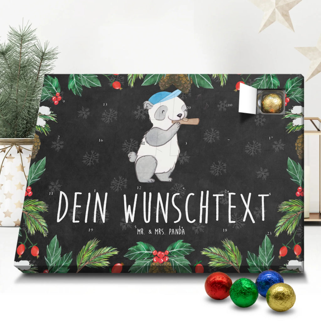 Personalisierter Schoko Adventskalender Panda Kazoo Personalisierter Adventskalender, Adventskalender mit Namen, Instrumente, Geschenke Musiker, Musikliebhaber, Panda, Kazoo, Trommel, Spaß, Freizeit, Mundsingen