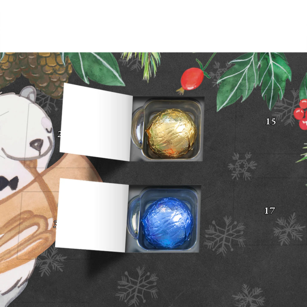 Personalisierter Schoko Adventskalender Panda Tenorhorn Personalisierter Adventskalender, Adventskalender mit Namen, Instrumente, Geschenke Musiker, Musikliebhaber, Panda, Tenorhorn, Horn, Blechblasinstrument, Orchester, Ventil, Flügelhorn