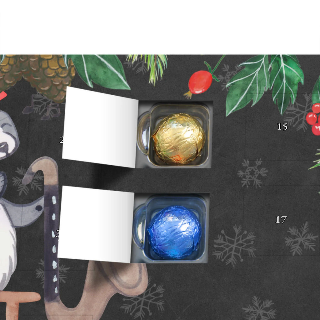 Personalisierter Schoko Adventskalender Panda Bassklarinette Personalisierter Adventskalender, Adventskalender mit Namen, Instrumente, Geschenke Musiker, Musikliebhaber, Panda, Bassklarinette, Klarinette, Holzblasinstrument, Orchester, Kammermusik