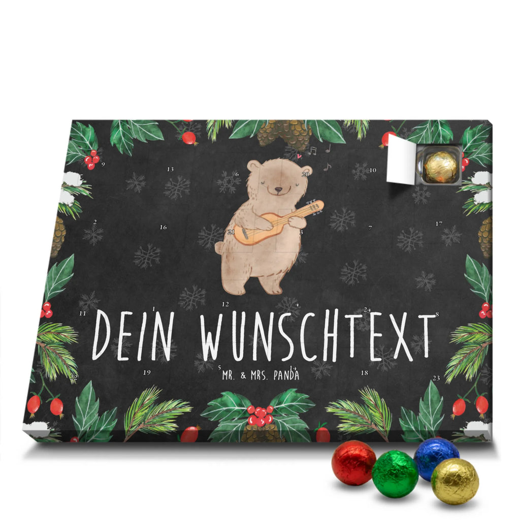 Personalisierter Schoko Adventskalender Bär Gitarre Personalisierter Adventskalender, Adventskalender mit Namen, Instrumente, Geschenke Musiker, Musikliebhaber, Bär, Gitarre, Akustik, Ensemble, Lagerfeuer, Gesang