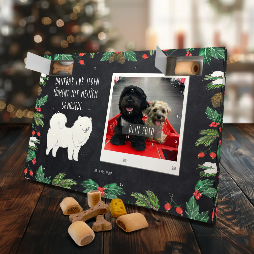 Personalisierter Hunde Foto Adventskalender Samojede Moment Personalisierter Hunde Foto Adventskalender, Hund, Hunderasse, Rassehund, Hundebesitzer, Geschenk, Tierfreund, Schenken, Welpe, Samojede, Samojedenhund, Samojedenspitz