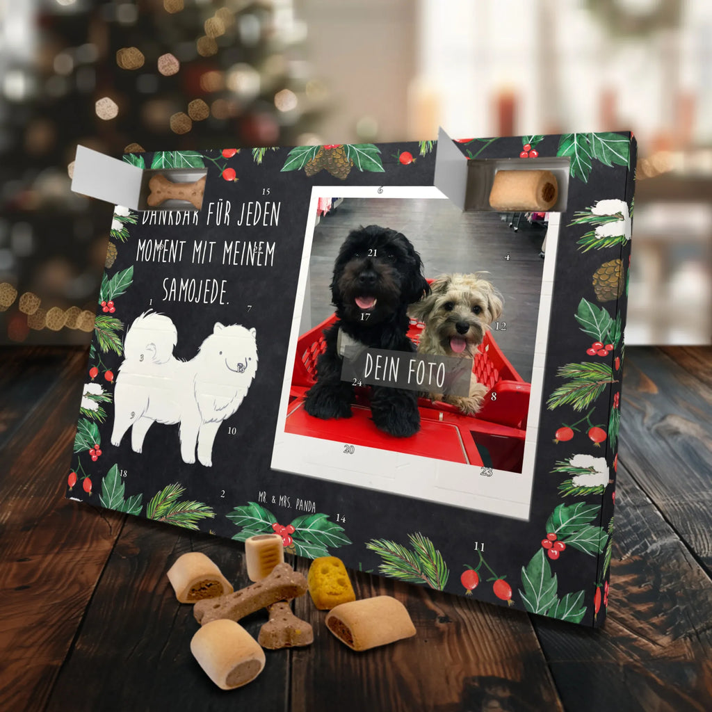 Personalisierter Hunde Foto Adventskalender Samojede Moment Personalisierter Hunde Foto Adventskalender, Hund, Hunderasse, Rassehund, Hundebesitzer, Geschenk, Tierfreund, Schenken, Welpe, Samojede, Samojedenhund, Samojedenspitz