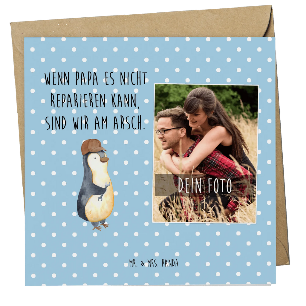 Personalisierte Foto Deluxe Karte Wenn Papa es nicht reparieren kann, sind wir am Arsch Personalisierte Foto Grußkarte, Familie, Vatertag, Muttertag, Bruder, Schwester, Mama, Papa, Oma, Opa, Vater, Geschenk Papa, Bester Papa der Welt