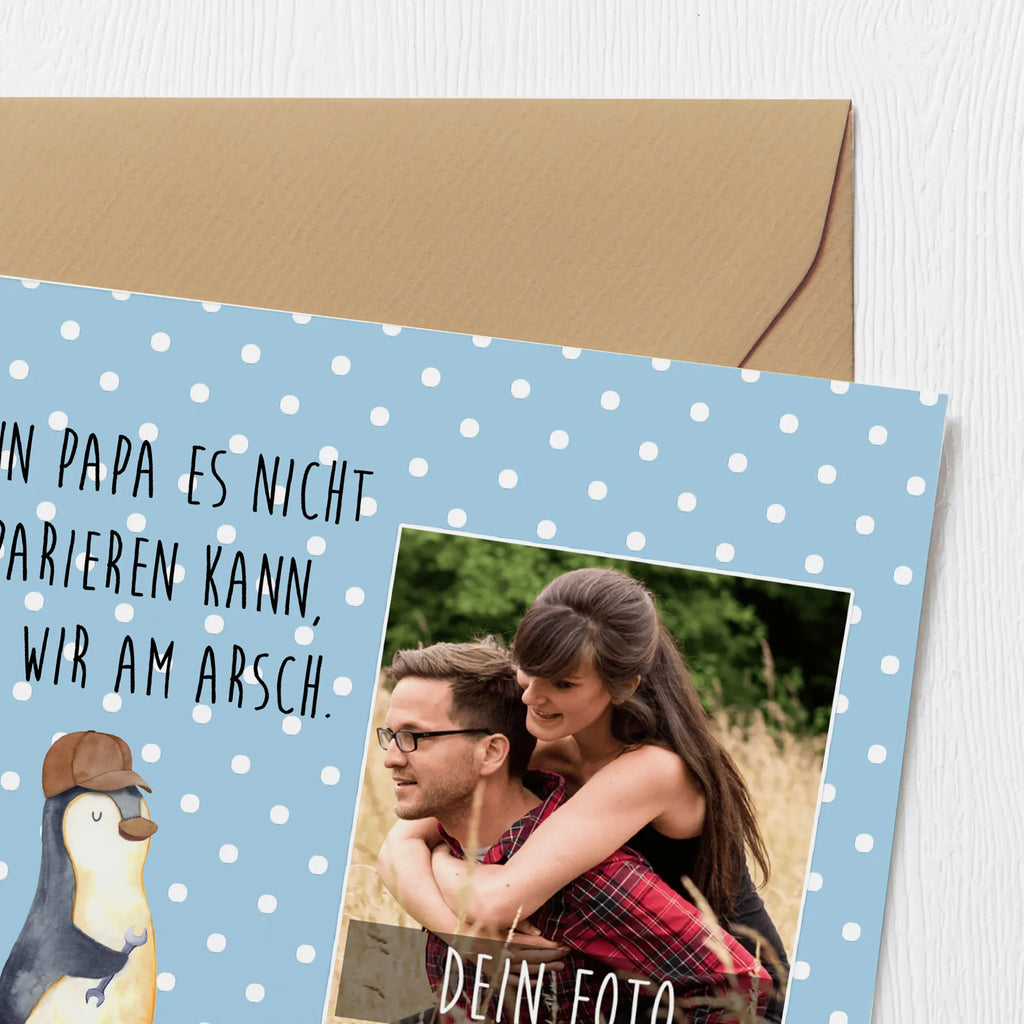 Personalisierte Foto Deluxe Karte Wenn Papa es nicht reparieren kann, sind wir am Arsch Personalisierte Foto Grußkarte, Familie, Vatertag, Muttertag, Bruder, Schwester, Mama, Papa, Oma, Opa, Vater, Geschenk Papa, Bester Papa der Welt