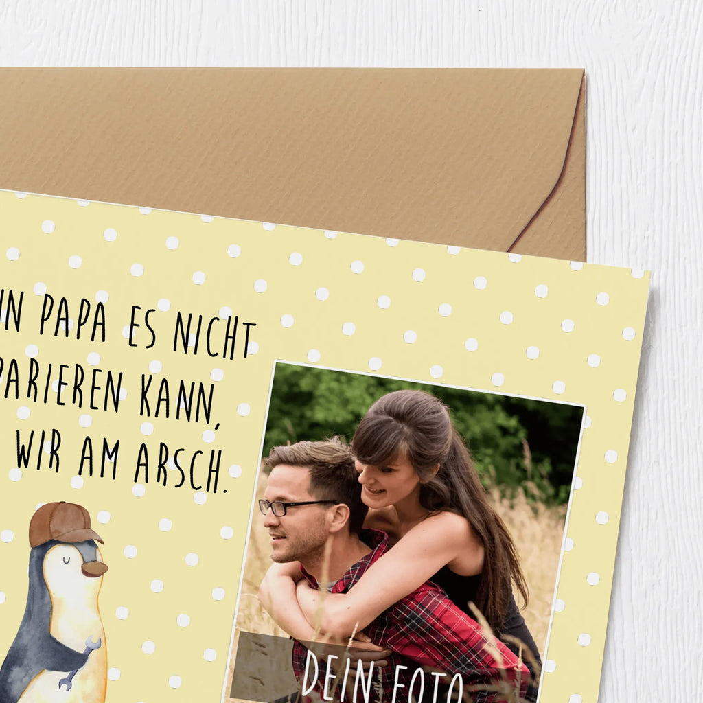 Personalisierte Foto Deluxe Karte Wenn Papa es nicht reparieren kann, sind wir am Arsch Personalisierte Foto Grußkarte, Familie, Vatertag, Muttertag, Bruder, Schwester, Mama, Papa, Oma, Opa, Vater, Geschenk Papa, Bester Papa der Welt