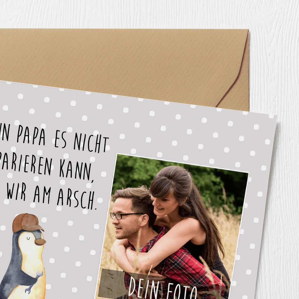 Personalisierte Foto Deluxe Karte Wenn Papa es nicht reparieren kann, sind wir am Arsch Personalisierte Foto Grußkarte, Familie, Vatertag, Muttertag, Bruder, Schwester, Mama, Papa, Oma, Opa, Vater, Geschenk Papa, Bester Papa der Welt