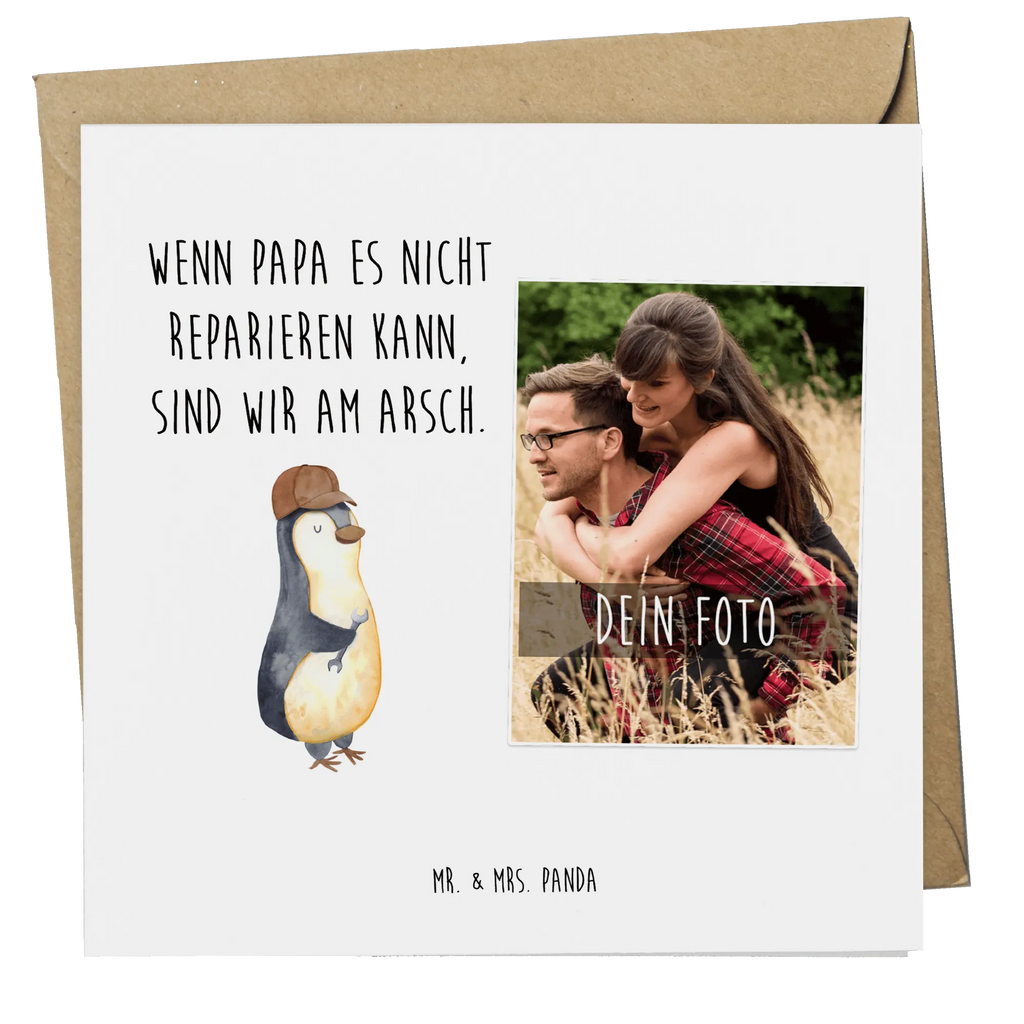 Personalisierte Foto Deluxe Karte Wenn Papa es nicht reparieren kann, sind wir am Arsch Personalisierte Foto Grußkarte, Familie, Vatertag, Muttertag, Bruder, Schwester, Mama, Papa, Oma, Opa, Vater, Geschenk Papa, Bester Papa der Welt