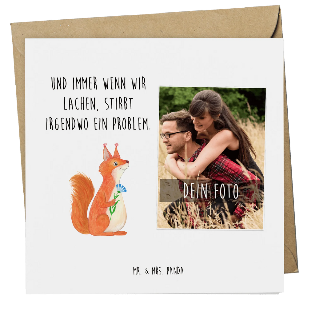 Personalisierte Foto Deluxe Karte Eichhörnchen Blume Personalisierte Foto Grußkarte, Tiermotive, Gute Laune, lustige Sprüche, Tiere, Eichhörnchen, Eichhorn, Spruch positiv, Lachen, Spaß, Motivation Sprüche, Motivation Bilder, glücklich Spruch, Spruch Deko