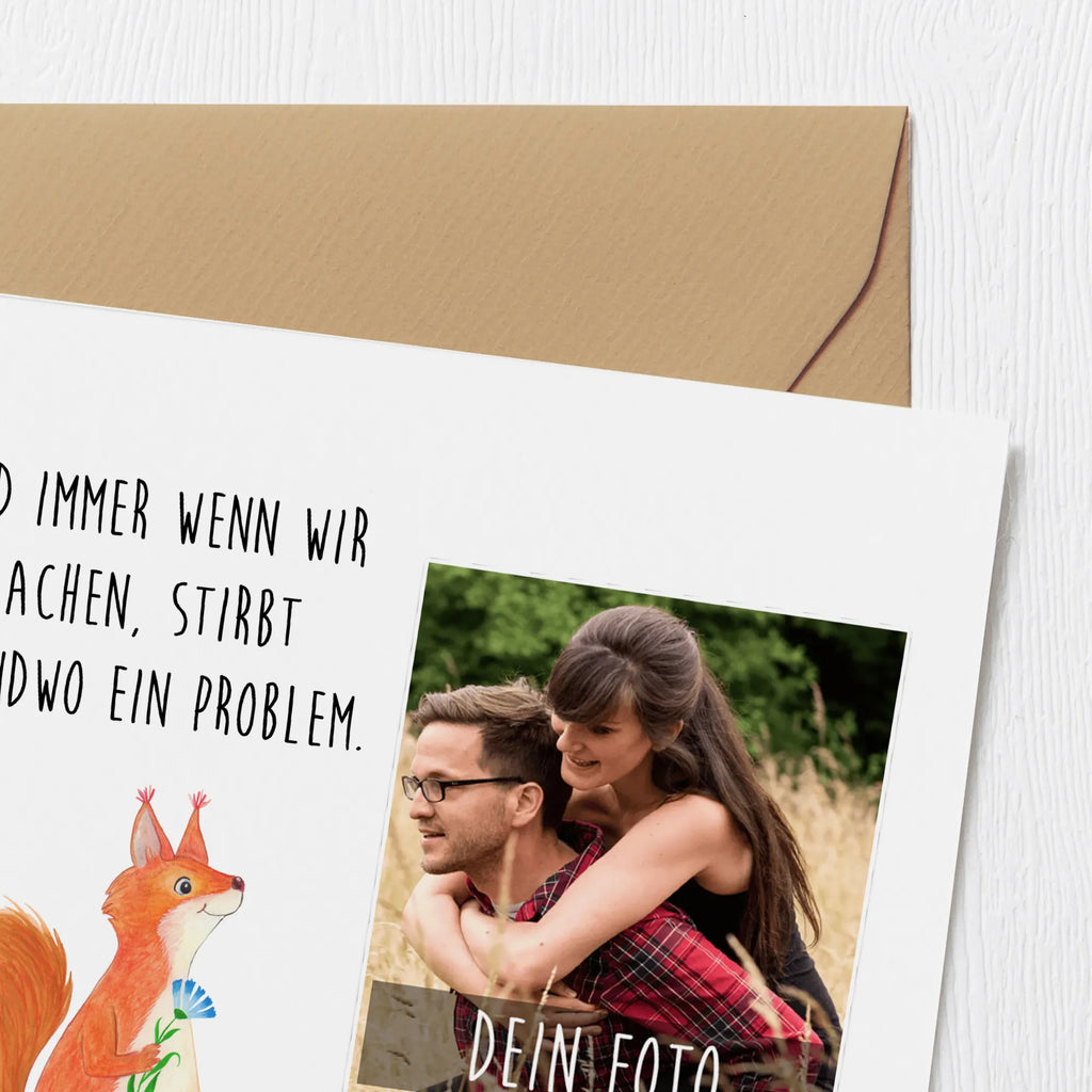 Personalisierte Foto Deluxe Karte Eichhörnchen Blume Personalisierte Foto Grußkarte, Tiermotive, Gute Laune, lustige Sprüche, Tiere, Eichhörnchen, Eichhorn, Spruch positiv, Lachen, Spaß, Motivation Sprüche, Motivation Bilder, glücklich Spruch, Spruch Deko