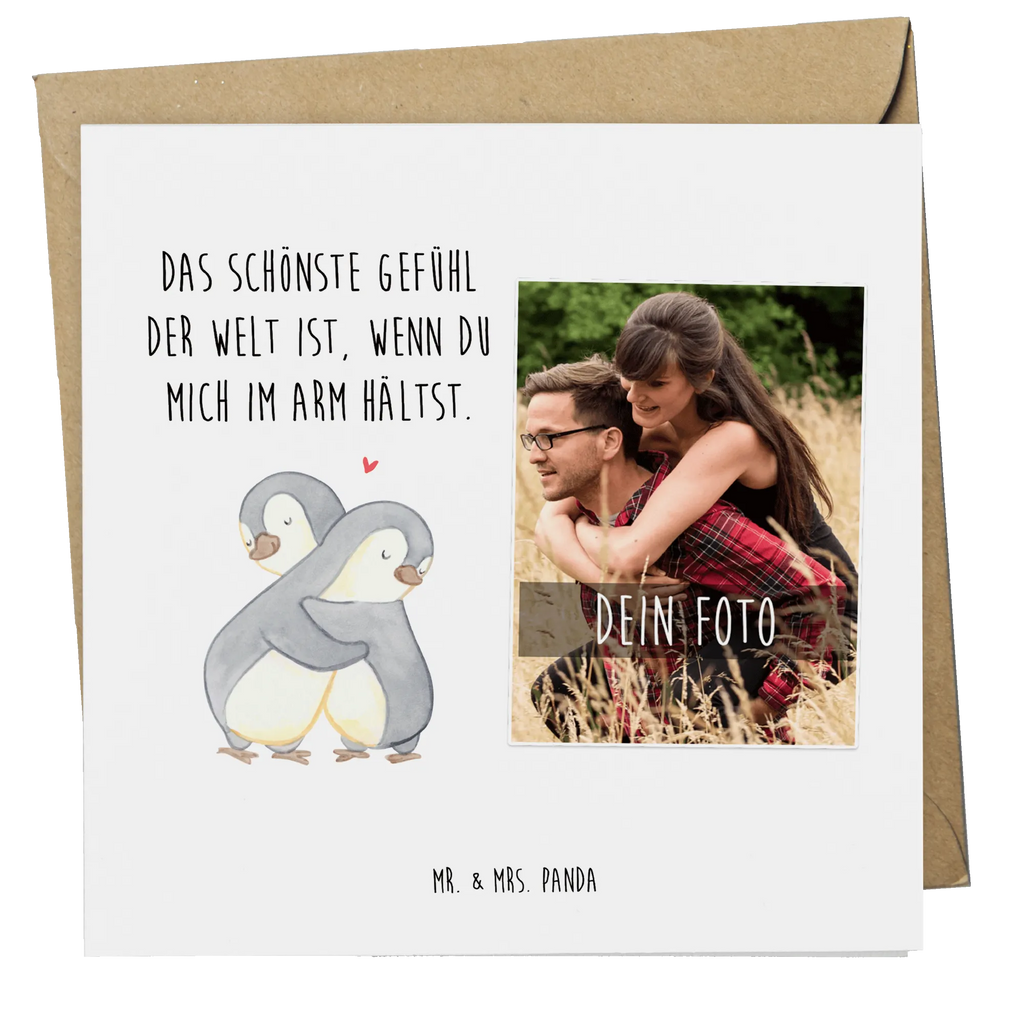 Personalisierte Foto Deluxe Karte Pinguine Kuscheln Personalisierte Foto Grußkarte, Liebe, Partner, Freund, Freundin, Ehemann, Ehefrau, Heiraten, Verlobung, Heiratsantrag, Liebesgeschenk, Jahrestag, Hocheitstag, Valentinstag, Geschenk für Frauen, Hochzeitstag, Mitbringsel, Geschenk für Freundin, Geschenk für Partner, Liebesbeweis, für Männer, für Ehemann