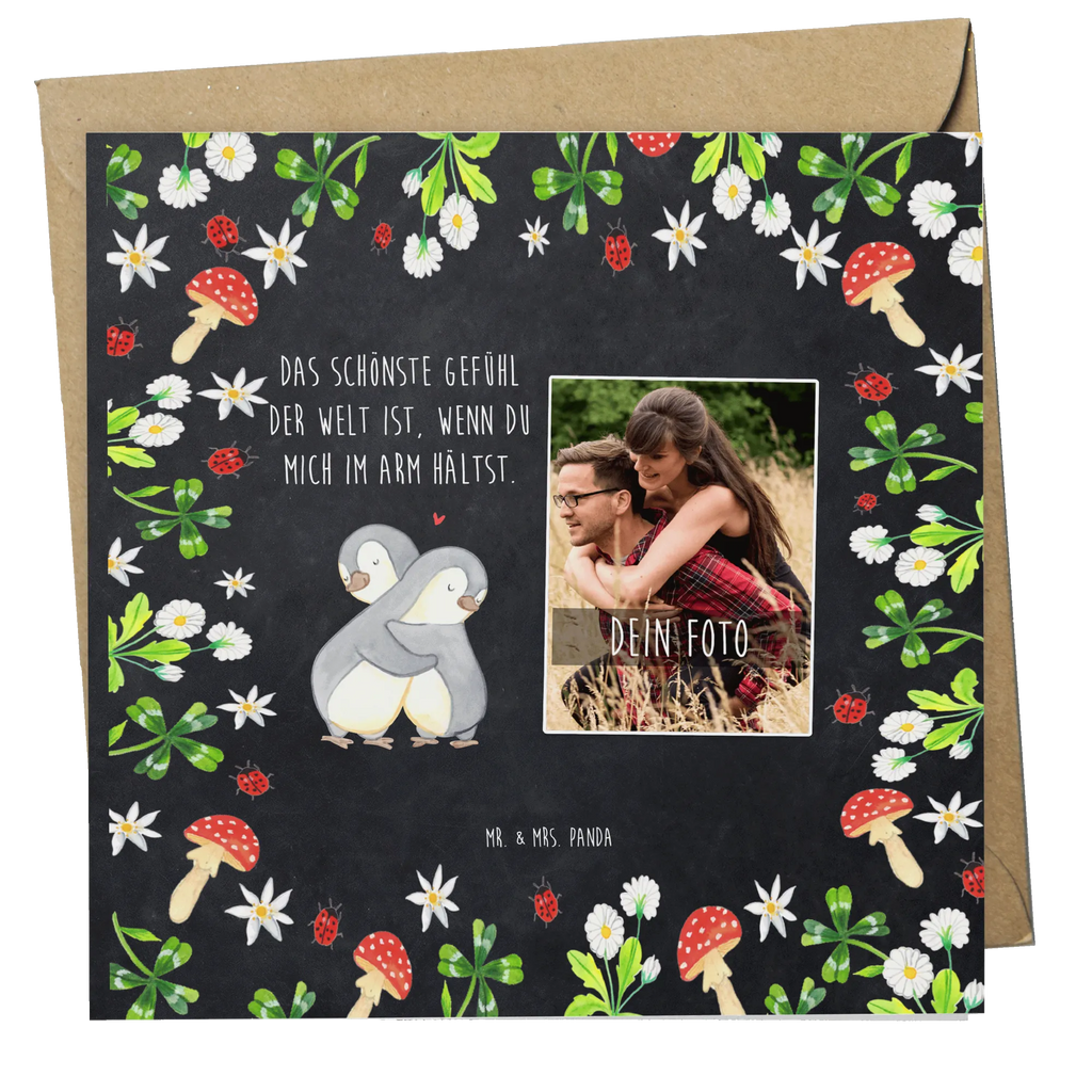 Personalisierte Foto Deluxe Karte Pinguine Kuscheln Personalisierte Foto Grußkarte, Liebe, Partner, Freund, Freundin, Ehemann, Ehefrau, Heiraten, Verlobung, Heiratsantrag, Liebesgeschenk, Jahrestag, Hocheitstag, Valentinstag, Geschenk für Frauen, Hochzeitstag, Mitbringsel, Geschenk für Freundin, Geschenk für Partner, Liebesbeweis, für Männer, für Ehemann