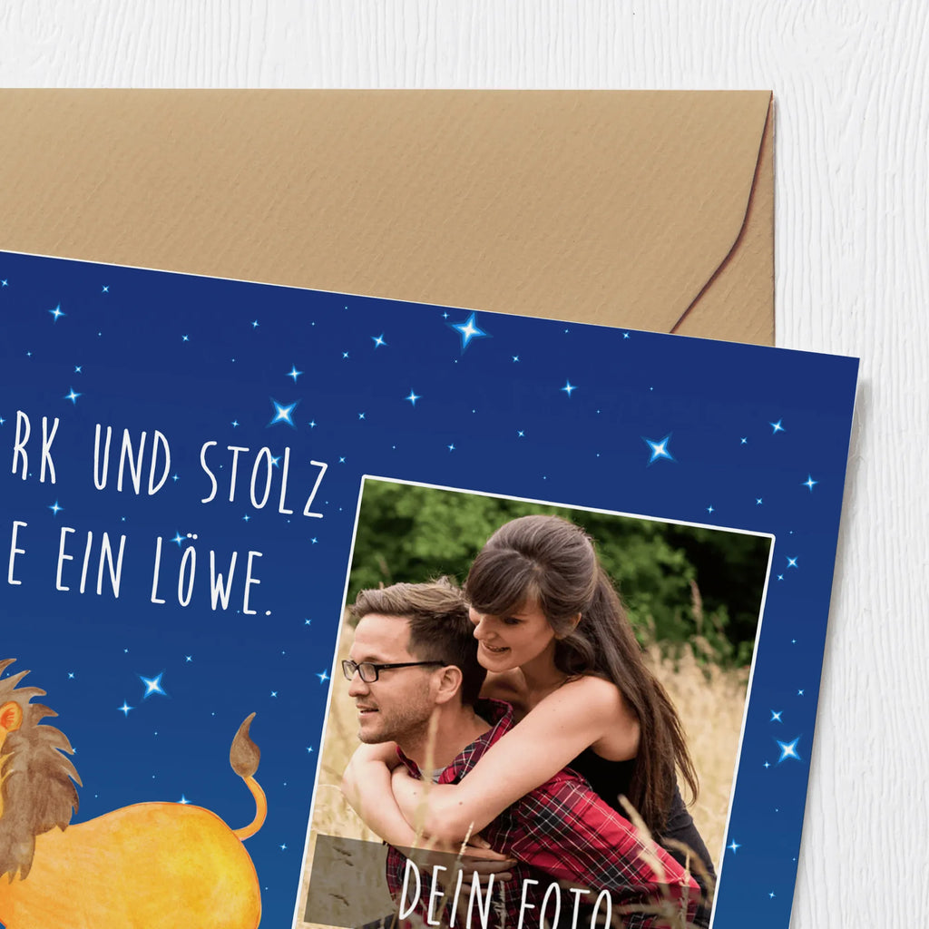 Personalisierte Foto Deluxe Karte Sternzeichen Löwe Personalisierte Foto Grußkarte, Tierkreiszeichen, Sternzeichen, Horoskop, Astrologie, Aszendent, Löwe Geschenk, Löwe Sternzeichen, Geschenk Juli, Geburtstag Juli, Geschenk August, Geburtstag August, König der Tiere