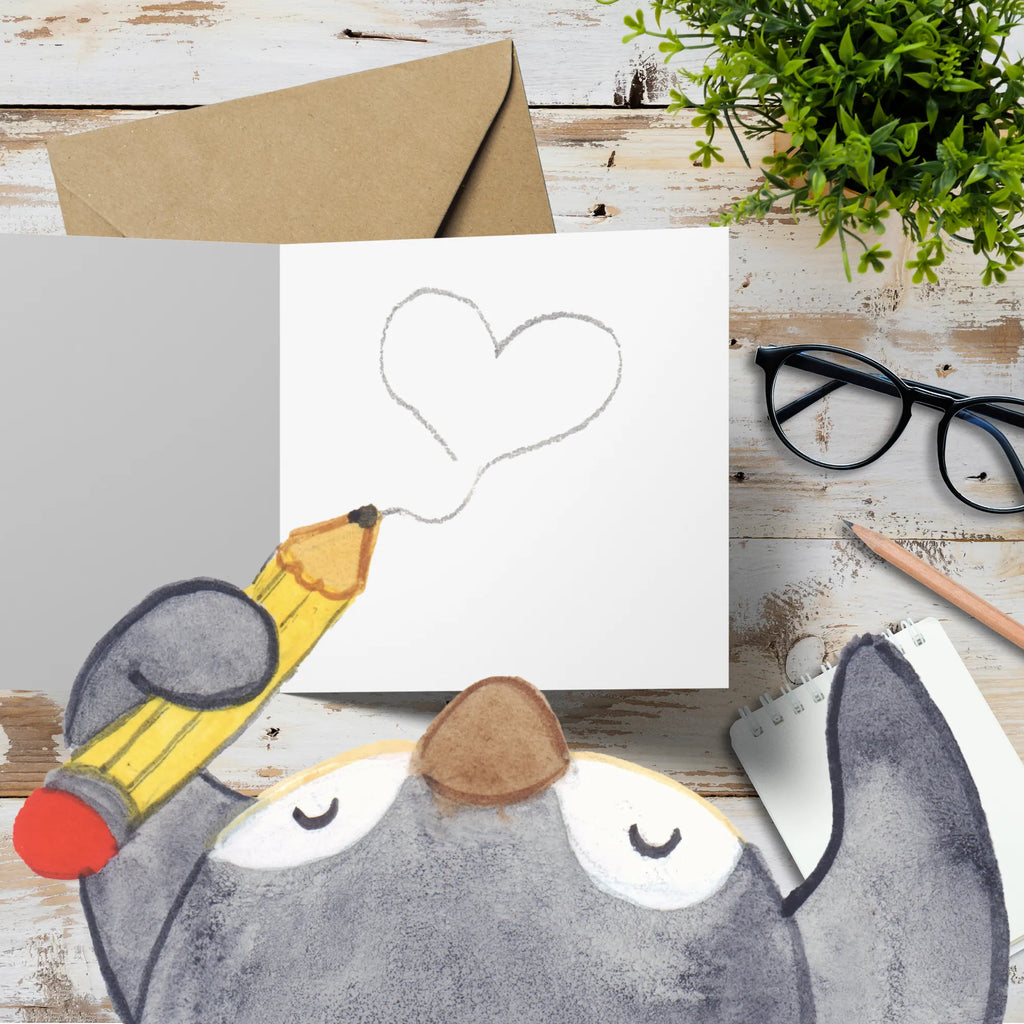 Personalisierte Foto Deluxe Karte Pinguin Luftballon Personalisierte Foto Grußkarte, Pinguin, Pinguine, Luftballon, Tagträume, Lebenslust, Geschenk Freundin, Geschenkidee, beste Freundin, Motivation, Neustart, neues Leben, Liebe, Glück