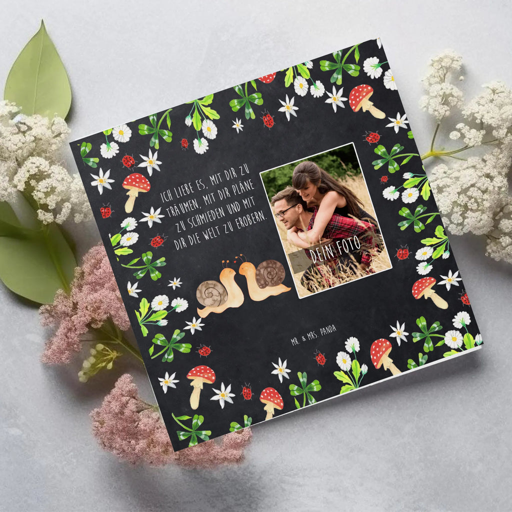 Personalisierte Foto Deluxe Karte Schnecken Liebe Personalisierte Foto Grußkarte, Liebe, Partner, Freund, Freundin, Ehemann, Ehefrau, Heiraten, Verlobung, Heiratsantrag, Liebesgeschenk, Jahrestag, Hocheitstag