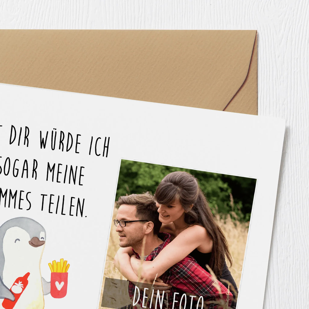 Personalisierte Foto Deluxe Karte Pinguin Pommes Personalisierte Foto Grußkarte, Liebe, Partner, Freund, Freundin, Ehemann, Ehefrau, Heiraten, Verlobung, Heiratsantrag, Liebesgeschenk, Jahrestag, Hocheitstag, Valentinstag, Geschenk für Frauen, Hochzeitstag, Mitbringsel, Geschenk für Freundin, Geschenk für Partner, Liebesbeweis, für Männer, für Ehemann