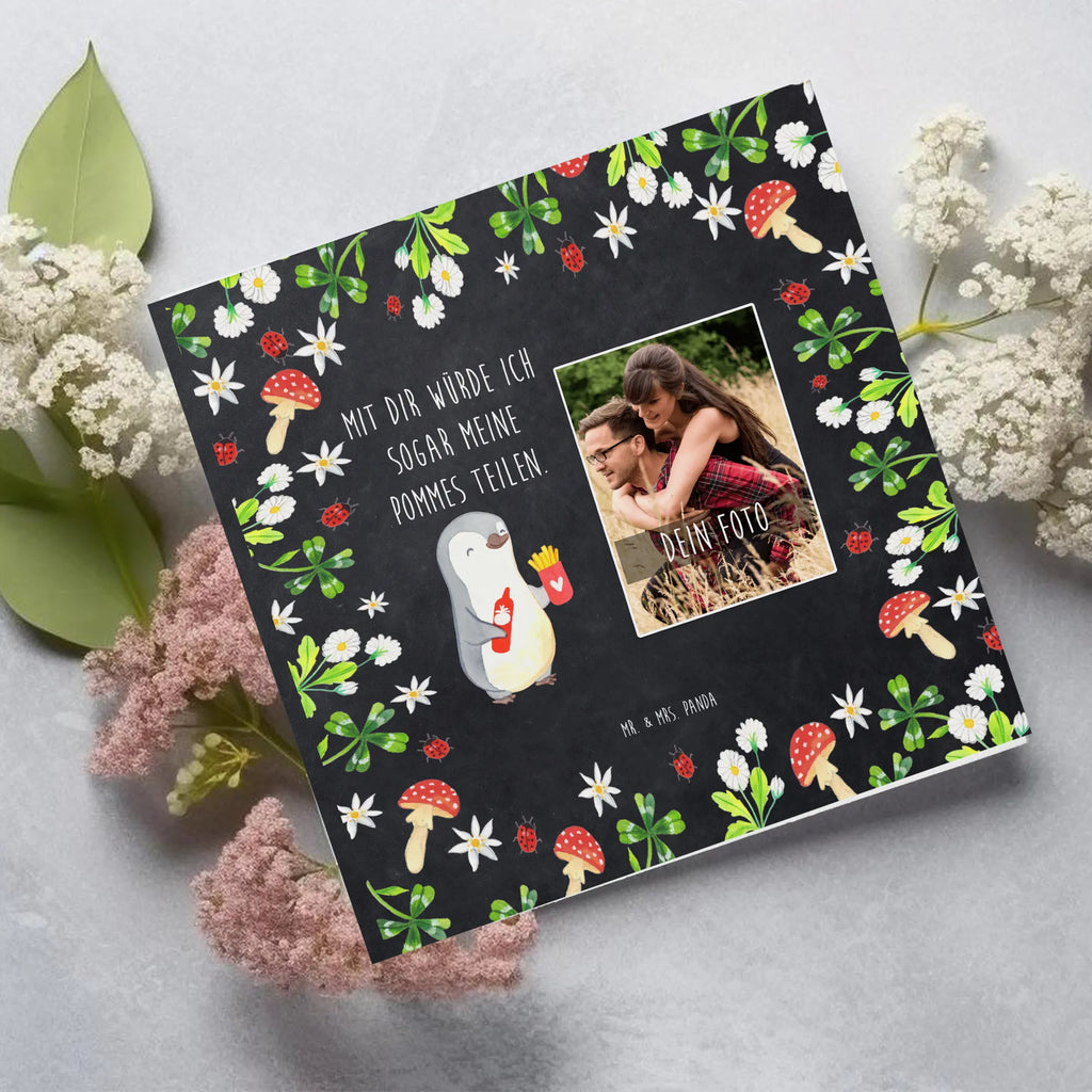 Personalisierte Foto Deluxe Karte Pinguin Pommes Personalisierte Foto Grußkarte, Liebe, Partner, Freund, Freundin, Ehemann, Ehefrau, Heiraten, Verlobung, Heiratsantrag, Liebesgeschenk, Jahrestag, Hocheitstag, Valentinstag, Geschenk für Frauen, Hochzeitstag, Mitbringsel, Geschenk für Freundin, Geschenk für Partner, Liebesbeweis, für Männer, für Ehemann