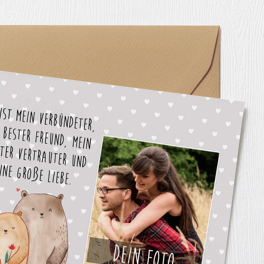 Personalisierte Foto Deluxe Karte Bären Liebe Personalisierte Foto Grußkarte, Liebe, Partner, Freund, Freundin, Ehemann, Ehefrau, Heiraten, Verlobung, Heiratsantrag, Liebesgeschenk, Jahrestag, Hocheitstag, Verliebt, Verlobt, Verheiratet, Geschenk Freundin, Geschenk Freund, Liebesbeweis, Hochzeitstag, Geschenk Hochzeit, Bären, Bärchen, Bär