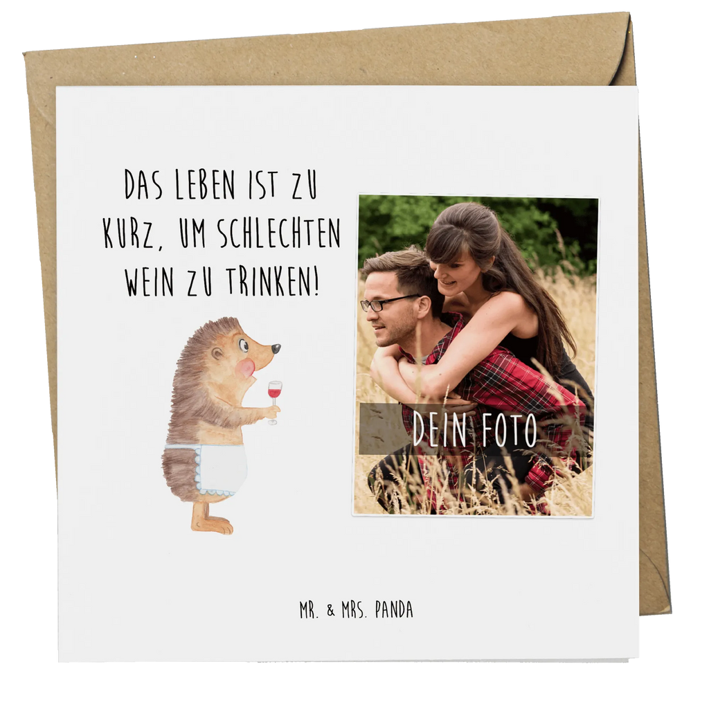 Personalisierte Foto Deluxe Karte Igel Wein Personalisierte Foto Grußkarte, Tiermotive, Gute Laune, lustige Sprüche, Tiere, Wein Spruch, Igel, Geschenk Weintrinker, Geschenk Weinliebhaber, Wein Deko, Weinglas, Rotwein, Weißwein, Wein trinken