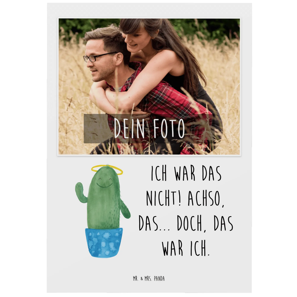 Personalisierte Foto Postkarte Kaktus Heilig Personalisierte Foto Postkarte, Kaktus, Kakteen, frech, lustig, Kind, Eltern, Familie, Bruder, Schwester, Schwestern, Freundin, Heiligenschein