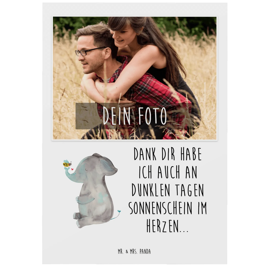 Personalisierte Foto Postkarte Elefant Biene Personalisierte Foto Postkarte, Tiermotive, Gute Laune, lustige Sprüche, Tiere, Elefant, Biene, Liebe, Liebesbeweis, Jahrestag, Liebesgeschenk, Heiratsantrag, Hochzeitsgeschenk, Liebesspruch