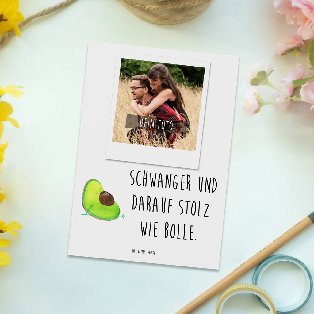 Personalisierte Foto Postkarte Avocado Schwangerschaft Personalisierte Foto Postkarte, Avocado, Veggie, Vegan, Gesund, schwanger, Schwangerschaft, Babyparty, Babyshower