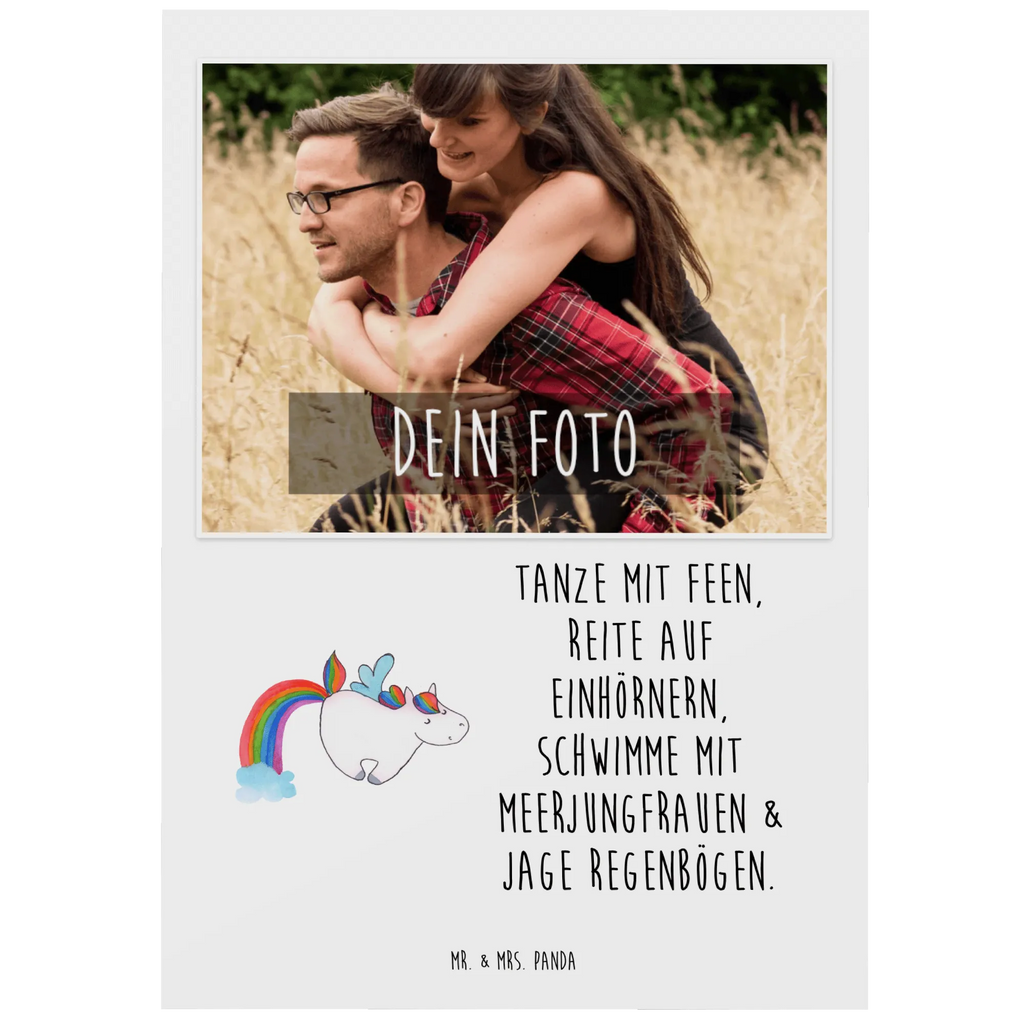 Personalisierte Foto Postkarte Einhorn Fliegendes Pferd Personalisierte Foto Postkarte, Einhorn, Einhörner, Einhorn Deko, Unicorn, Regenbogen, Spielen, Realität, Glitzer, Erwachsenwerden