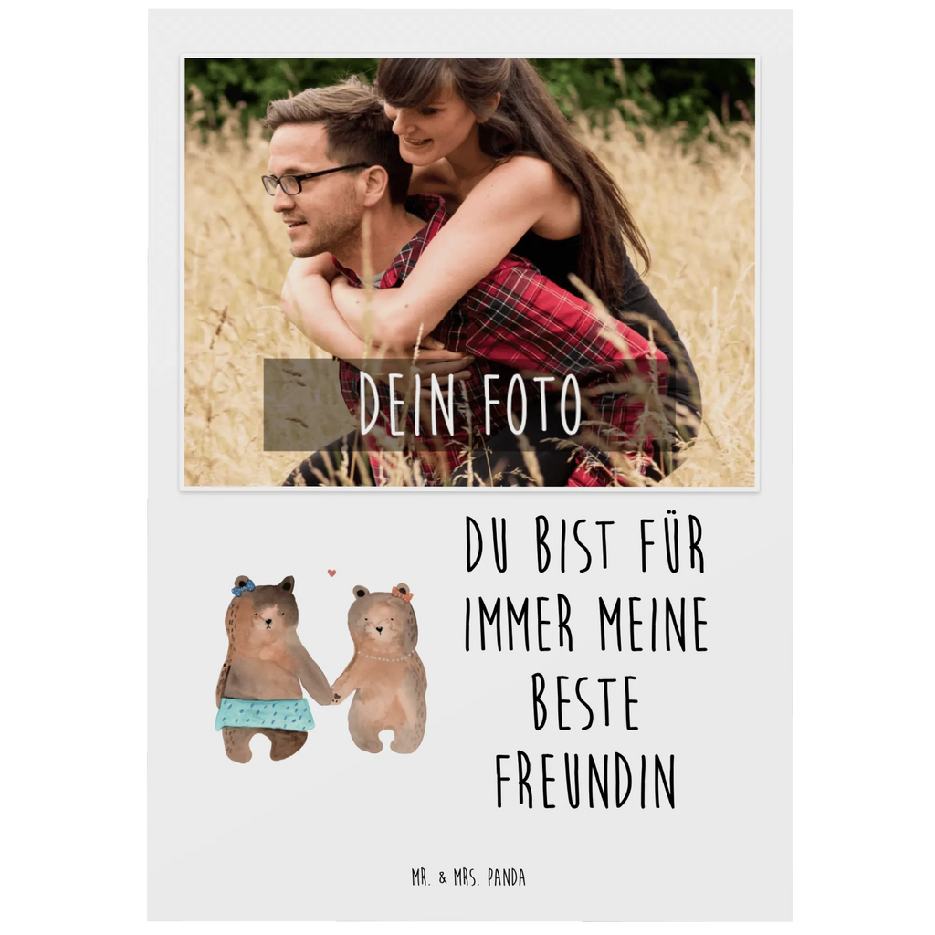 Personalisierte Foto Postkarte Bär Freundin Personalisierte Foto Postkarte, Bär, Teddy, Teddybär, Bär Freundin Beste Freund Liebe Liebesbeweis Verliebt Kumpel Kumpeliene