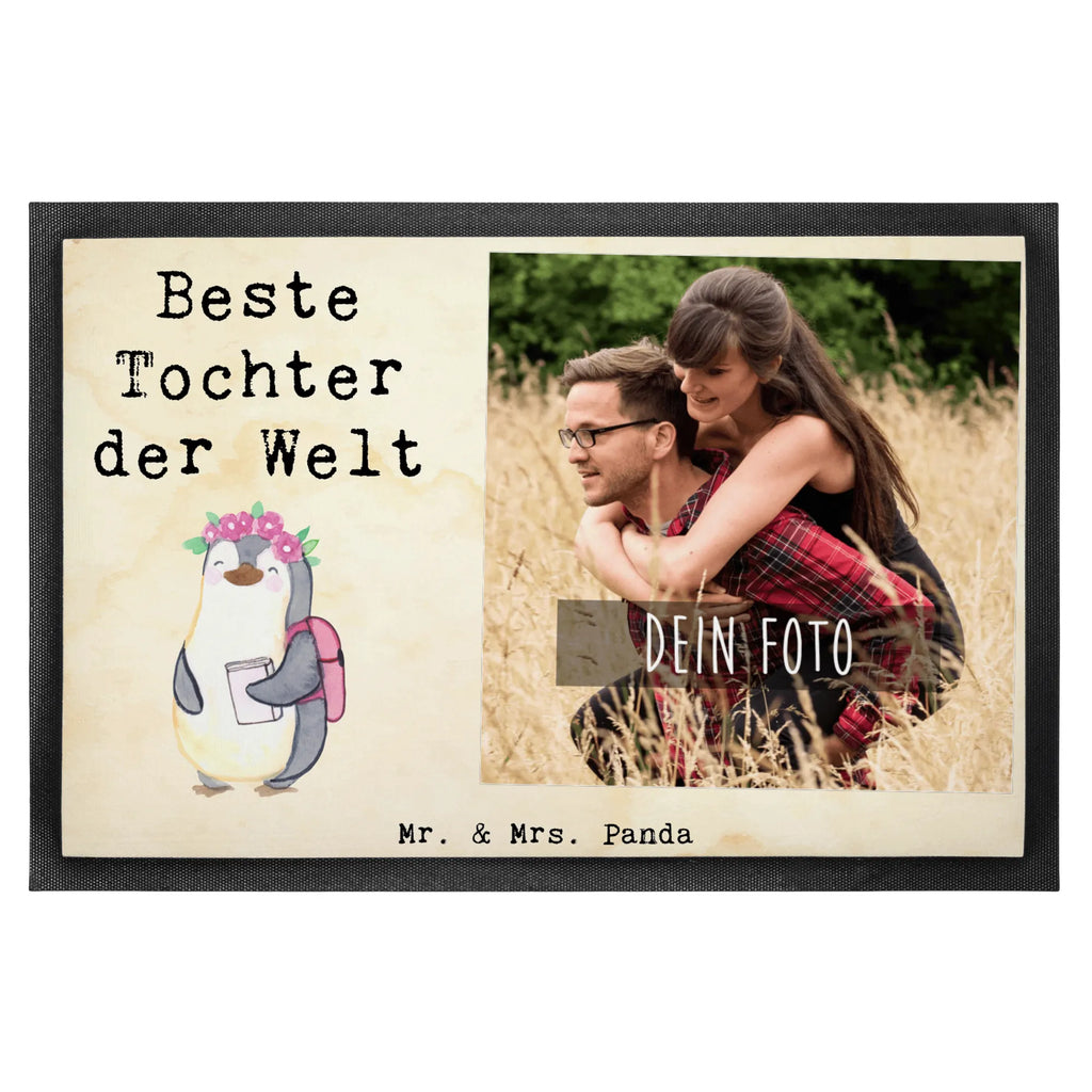 Personalisierte Foto Fußmatte Pinguin Beste Tochter der Welt Personalisierte Foto Fußmatte, für, Dankeschön, Geschenk, Schenken, Geburtstag, Geburtstagsgeschenk, Geschenkidee, Danke, Bedanken, Mitbringsel, Freude machen, Geschenktipp, Tochter, Töchter, Töchterchen, Geburt, Kleine, Mutter, Vater, Kind, Kinder, Familie, Belohnung