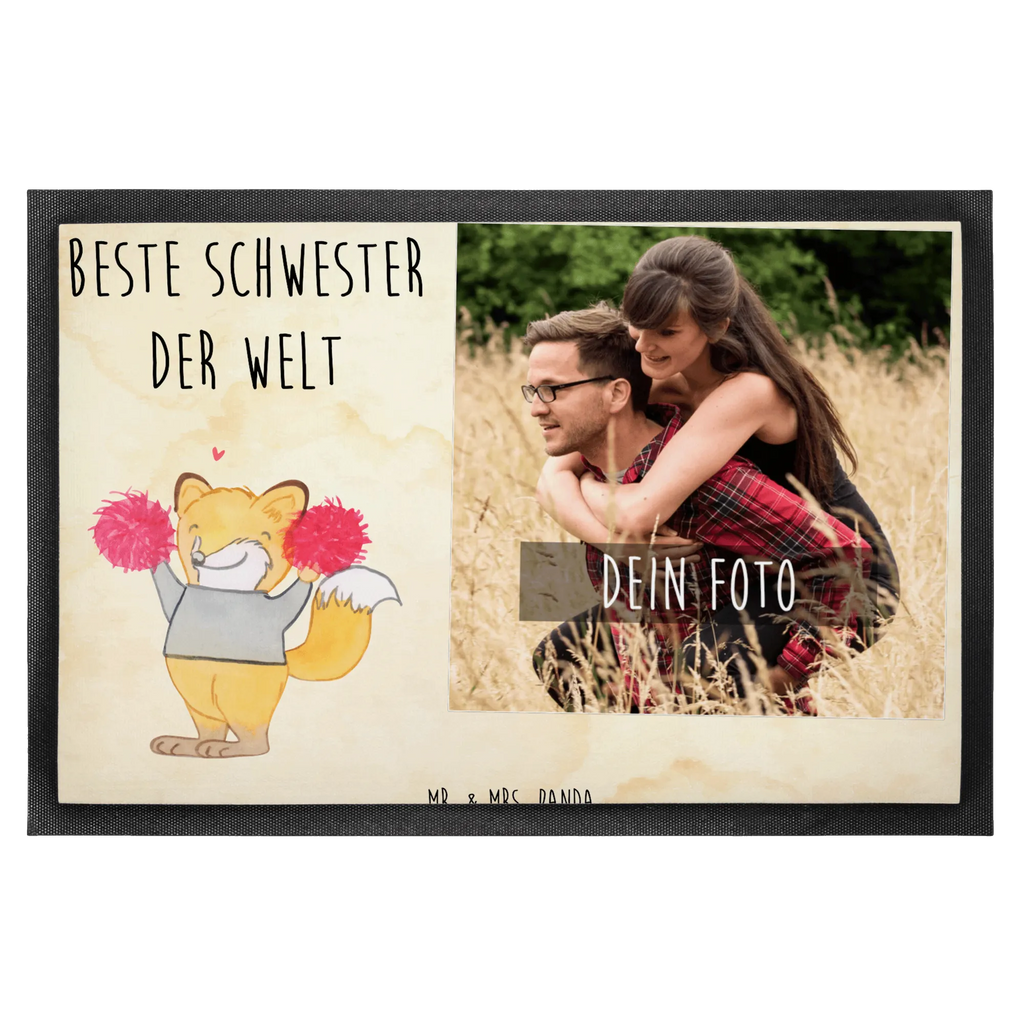 Personalisierte Foto Fußmatte Fuchs Beste Schwester der Welt Personalisierte Foto Fußmatte, für, Dankeschön, Geschenk, Schenken, Geburtstag, Geburtstagsgeschenk, Geschenkidee, Danke, Bedanken, Mitbringsel, Freude machen, Geschenktipp, Schwester, Geschwister, Schwesterherz, Sister, Familie, Kleinigkeit, Beste, Tochter