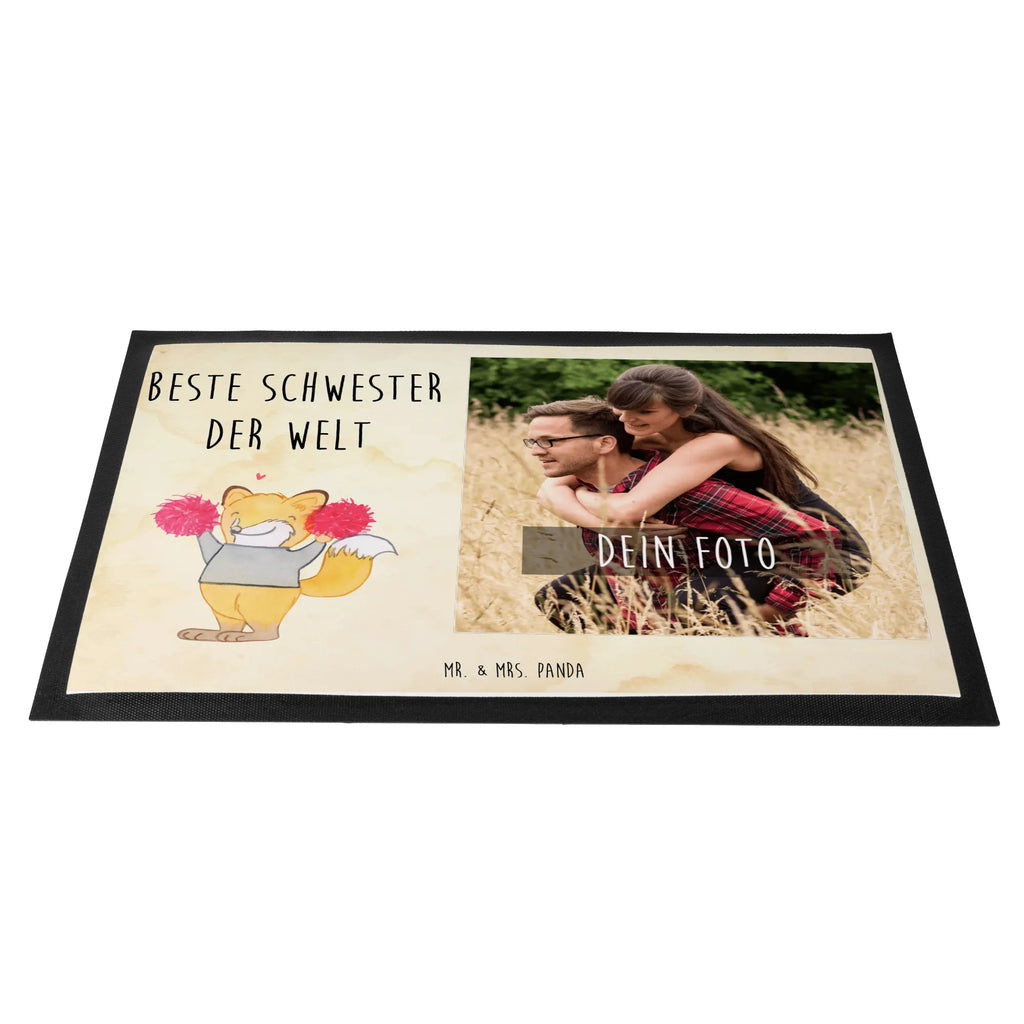 Personalisierte Foto Fußmatte Fuchs Beste Schwester der Welt Personalisierte Foto Fußmatte, für, Dankeschön, Geschenk, Schenken, Geburtstag, Geburtstagsgeschenk, Geschenkidee, Danke, Bedanken, Mitbringsel, Freude machen, Geschenktipp, Schwester, Geschwister, Schwesterherz, Sister, Familie, Kleinigkeit, Beste, Tochter