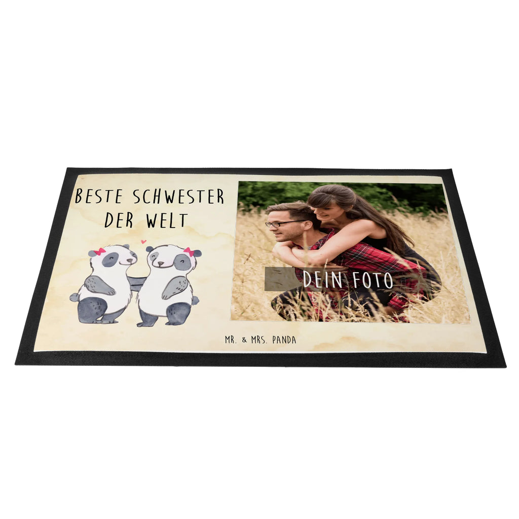 Personalisierte Foto Fußmatte Panda Beste Schwester der Welt Personalisierte Foto Fußmatte, für, Dankeschön, Geschenk, Schenken, Geburtstag, Geburtstagsgeschenk, Geschenkidee, Danke, Bedanken, Mitbringsel, Freude machen, Geschenktipp, Schwestern, Schwester, Geschwister, Schwesterherz, Sister, Familie, Kleinigkeit, Beste, Tochter, Liebe, Kinder