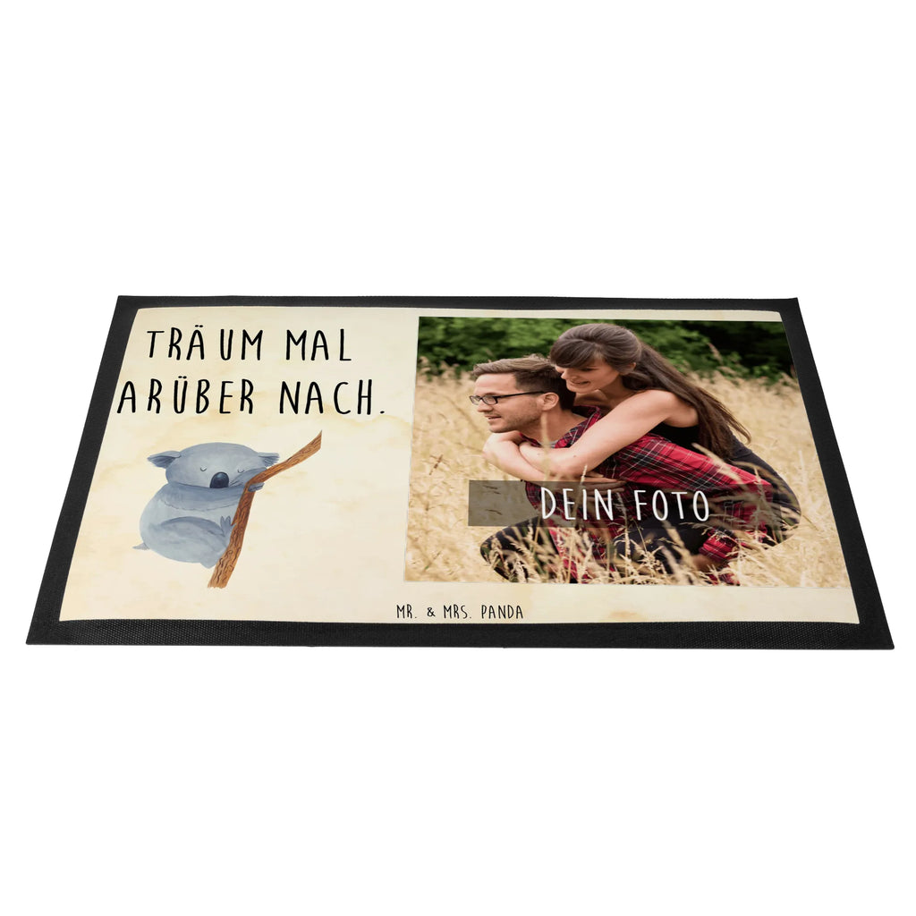 Personalisierte Foto Fußmatte Koalabär Personalisierte Foto Fußmatte, Tiermotive, Gute Laune, lustige Sprüche, Tiere, Koala, träumen, Traum, schlafen, Schlafzimmer, Traumland, Bär, Koalabär