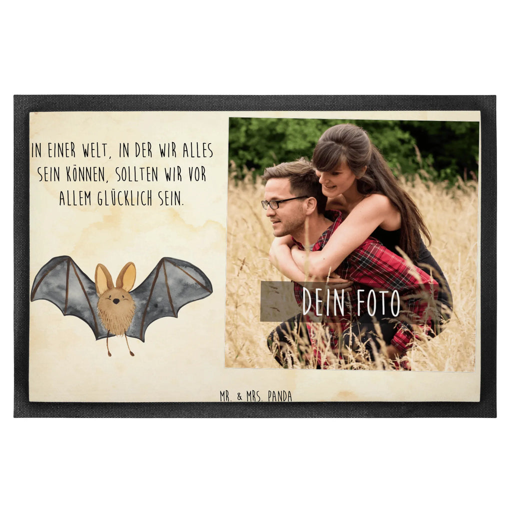 Personalisierte Foto Fußmatte Fledermaus Flügel Personalisierte Foto Fußmatte, Tiermotive, Gute Laune, lustige Sprüche, Tiere