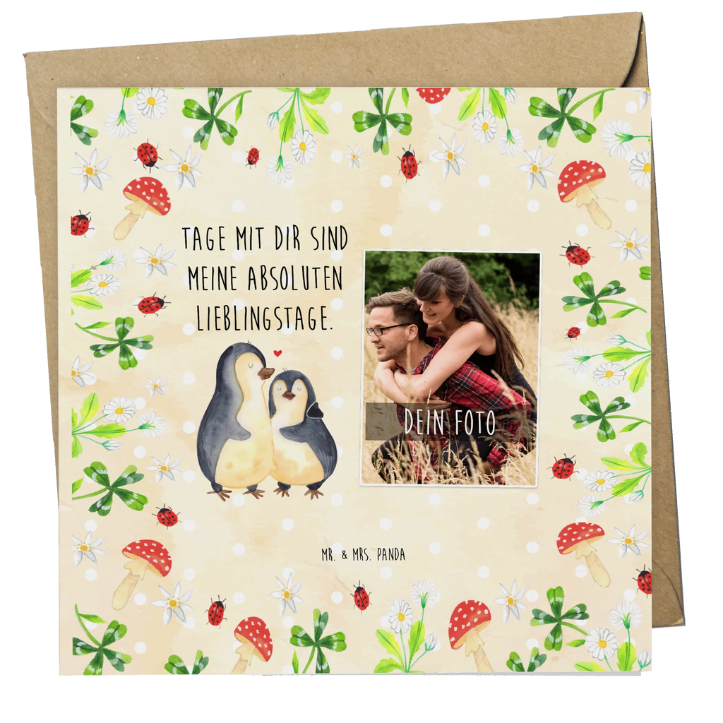 Personalisierte Foto Deluxe Karte Pinguin umarmen Personalisierte Foto Grußkarte, Pinguin, Liebe, Liebespaar, Liebesbeweis, Liebesgeschenk, Verlobung, Jahrestag, Hochzeitstag, Hochzeit, Hochzeitsgeschenk