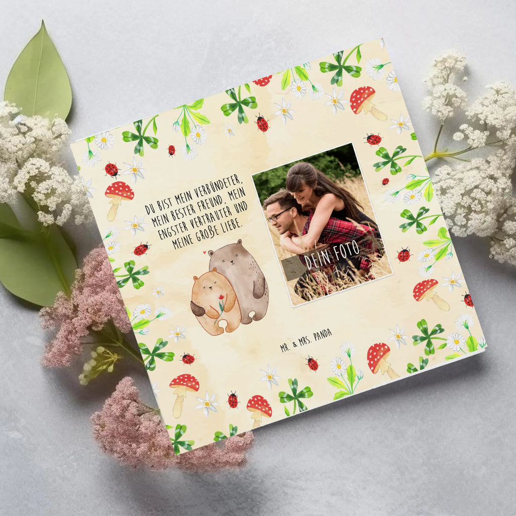 Personalisierte Foto Deluxe Karte Bären Liebe Personalisierte Foto Grußkarte, Liebe, Partner, Freund, Freundin, Ehemann, Ehefrau, Heiraten, Verlobung, Heiratsantrag, Liebesgeschenk, Jahrestag, Hocheitstag, Verliebt, Verlobt, Verheiratet, Geschenk Freundin, Geschenk Freund, Liebesbeweis, Hochzeitstag, Geschenk Hochzeit, Bären, Bärchen, Bär