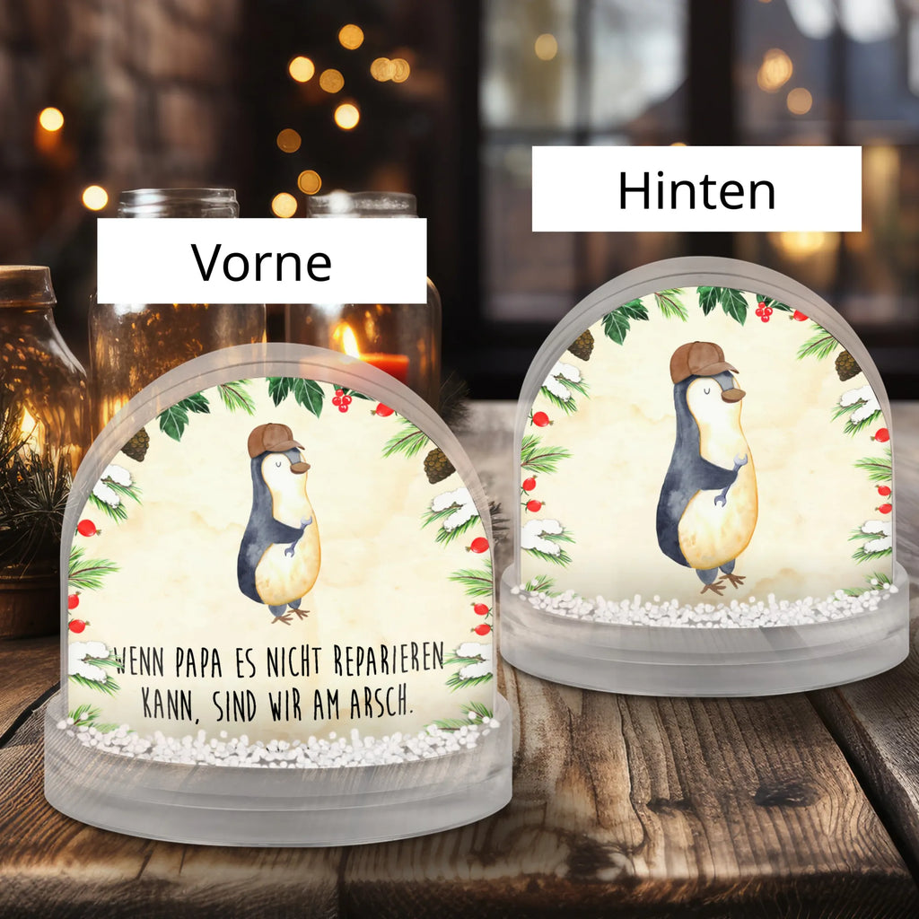 Schneekugel Wenn Papa es nicht reparieren kann, sind wir am Arsch Schneekugel, Schüttelkugel, Wunderkugel, Familie, Vatertag, Muttertag, Bruder, Schwester, Mama, Papa, Oma, Opa, Vater, Geschenk Papa, Bester Papa der Welt