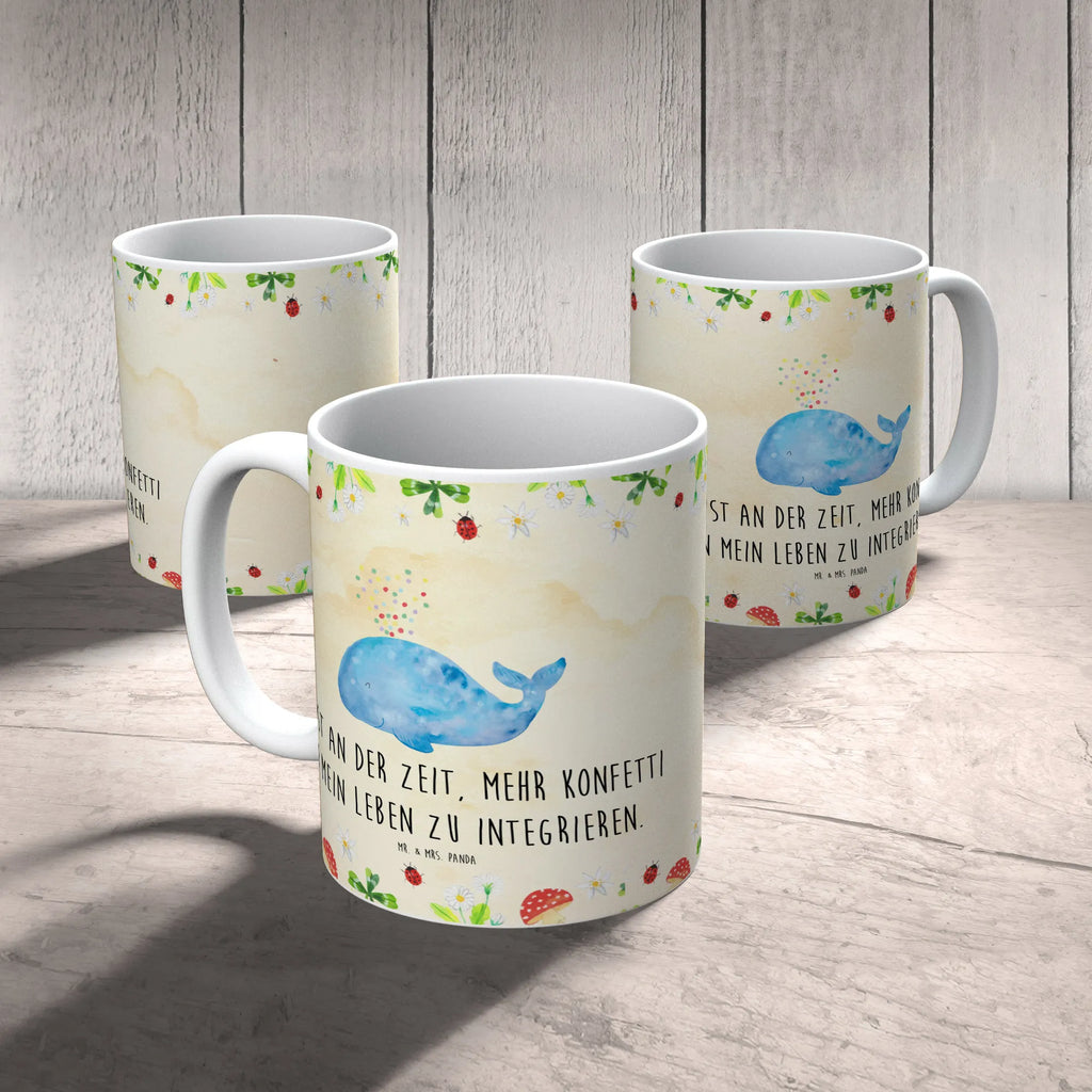 Tasse Wal Konfetti Tasse, Kaffeetasse, Teetasse, Becher, Kaffeebecher, Teebecher, Keramiktasse, Porzellantasse, Büro Tasse, Geschenk Tasse, Tasse Sprüche, Tasse Motive, Kaffeetassen, Tasse bedrucken, Designer Tasse, Cappuccino Tassen, Schöne Teetassen, Meerestiere, Meer, Urlaub, Wal, Konfetti, Wale, Motivation, Neuanfang, Trennung, Diät, Abnehmen, Neustart, Lebensabschnitt, Geburtstag