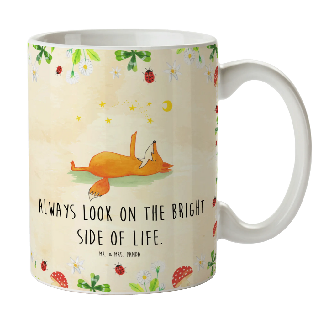 Tasse Fuchs Sterne Tasse, Kaffeetasse, Teetasse, Becher, Kaffeebecher, Teebecher, Keramiktasse, Porzellantasse, Büro Tasse, Geschenk Tasse, Tasse Sprüche, Tasse Motive, Kaffeetassen, Tasse bedrucken, Designer Tasse, Cappuccino Tassen, Schöne Teetassen, Fuchs, Füchse, tröstende Worte, Spruch positiv, Spruch schön, Romantik, Always Look on the Bright Side of Life