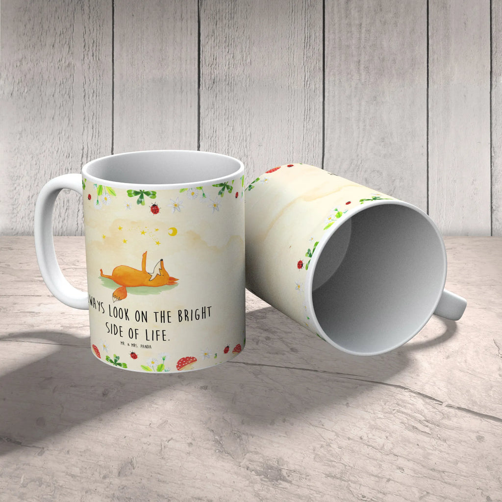 Tasse Fuchs Sterne Tasse, Kaffeetasse, Teetasse, Becher, Kaffeebecher, Teebecher, Keramiktasse, Porzellantasse, Büro Tasse, Geschenk Tasse, Tasse Sprüche, Tasse Motive, Kaffeetassen, Tasse bedrucken, Designer Tasse, Cappuccino Tassen, Schöne Teetassen, Fuchs, Füchse, tröstende Worte, Spruch positiv, Spruch schön, Romantik, Always Look on the Bright Side of Life