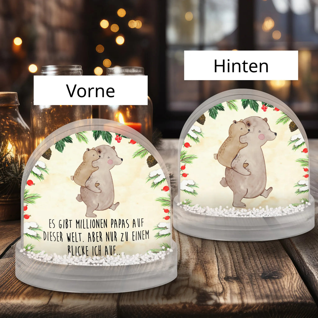 Schneekugel Papa Bär Schneekugel, Schüttelkugel, Wunderkugel, Familie, Vatertag, Muttertag, Bruder, Schwester, Mama, Papa, Oma, Opa, Geschenk, Vater, Papi, Vati, Onkel, Geburtstag