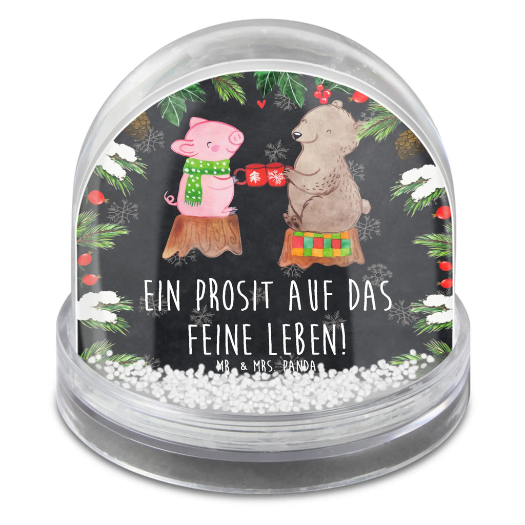 Schneekugel Glühschwein Sause Schneekugel, Schüttelkugel, Wunderkugel, Winter, Weihnachten, Weihnachtsdeko, Nikolaus, Advent, Heiligabend, Wintermotiv, Prost, Alles Gute, Weihnachtszeit, Schwein, Bär