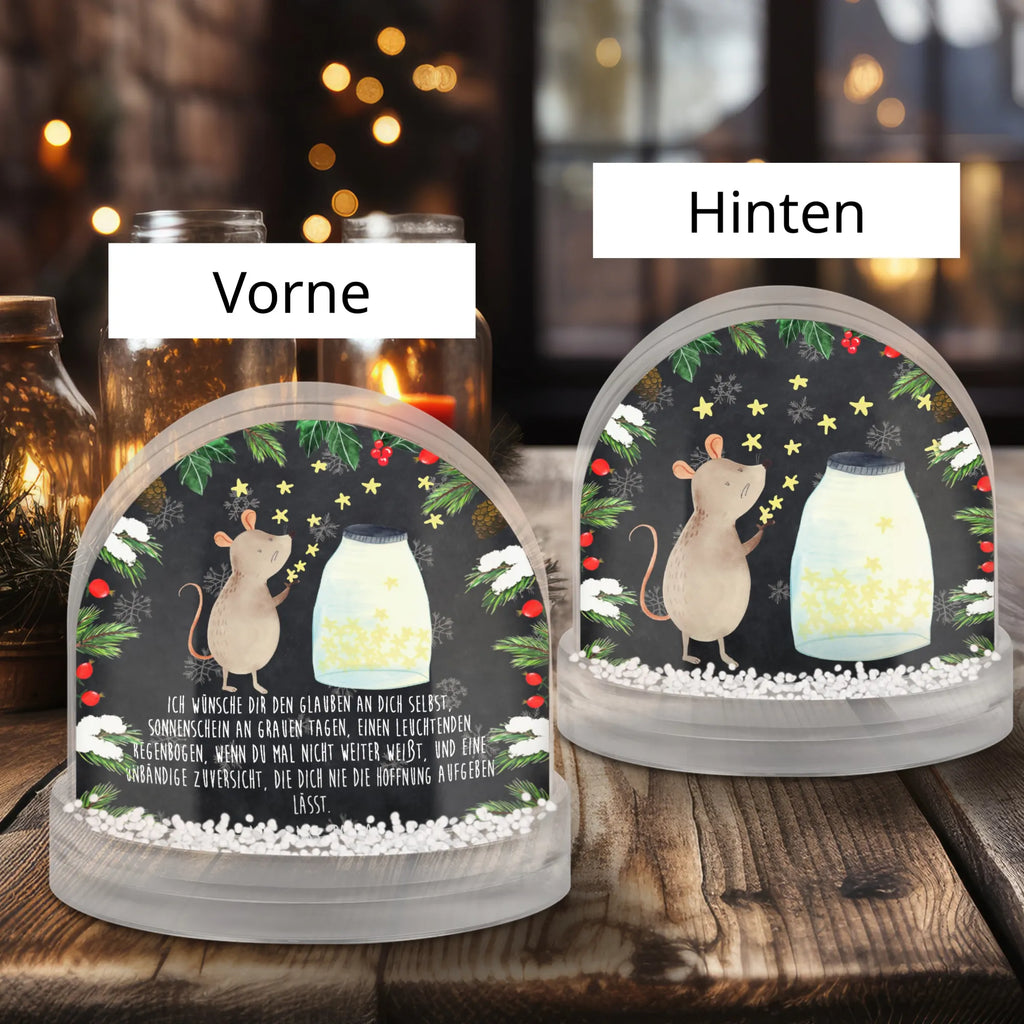 Schneekugel Maus Sterne Schneekugel, Schüttelkugel, Wunderkugel, Tiermotive, Gute Laune, lustige Sprüche, Tiere, Maus, Sterne, Wunsch, Kind, Taufe, Taufgeschenk, Geburt, Schwangerschaft, erstes Kind, Kindergeburtstag, Geburtstag, Hoffnung, Träume