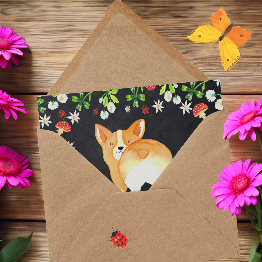 Deluxe Karte Corgi Po Karte, Grußkarte, Klappkarte, Einladungskarte, Glückwunschkarte, Hochzeitskarte, Geburtstagskarte, Hochwertige Grußkarte, Hochwertige Klappkarte, Hund, Hundemotiv, Haustier, Hunderasse, Tierliebhaber, Hundebesitzer, Sprüche, Corgie, Hundeliebe, Motivation, Selbstliebe, Spruch