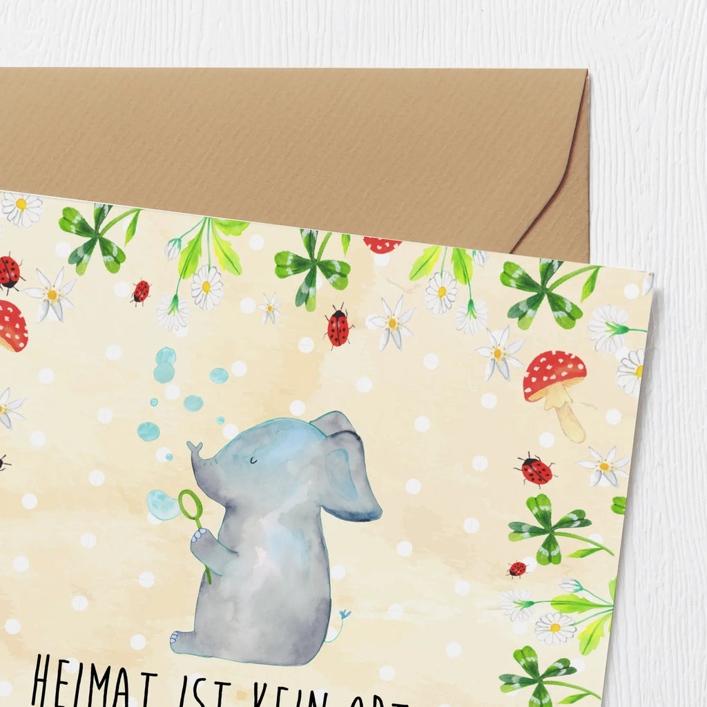 Deluxe Karte Elefant Seifenblasen Karte, Grußkarte, Klappkarte, Einladungskarte, Glückwunschkarte, Hochzeitskarte, Geburtstagskarte, Hochwertige Grußkarte, Hochwertige Klappkarte, Tiermotive, Gute Laune, lustige Sprüche, Tiere, Elefant, Elefanten, Dickhäuter, Rüsseltier, Seifenblasen, Liebe, Heimat, Gefühl. Daheim, Liebesbeweis, Liebesspruch