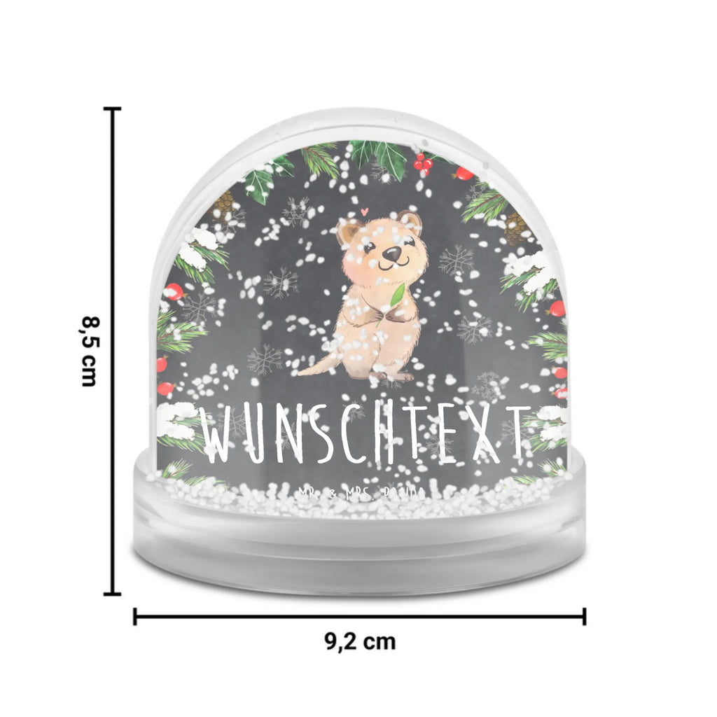 Personalisierte Schneekugel Quokka Happy Personalisierte Schneekugel, Personalisierte Schüttelkugel, Personalisierte  Wunderkugel, Tiermotive, Gute Laune, lustige Sprüche, Tiere, Quokka, Verschieben, Aufschieberitis, Lustiger Spruch, Niedliches Tier, Dinge erledigen