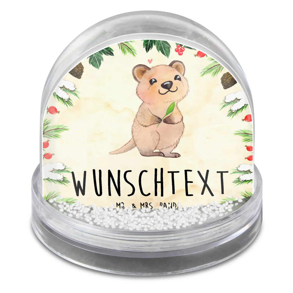 Personalisierte Schneekugel Quokka Happy Personalisierte Schneekugel, Personalisierte Schüttelkugel, Personalisierte  Wunderkugel, Tiermotive, Gute Laune, lustige Sprüche, Tiere, Quokka, Verschieben, Aufschieberitis, Lustiger Spruch, Niedliches Tier, Dinge erledigen